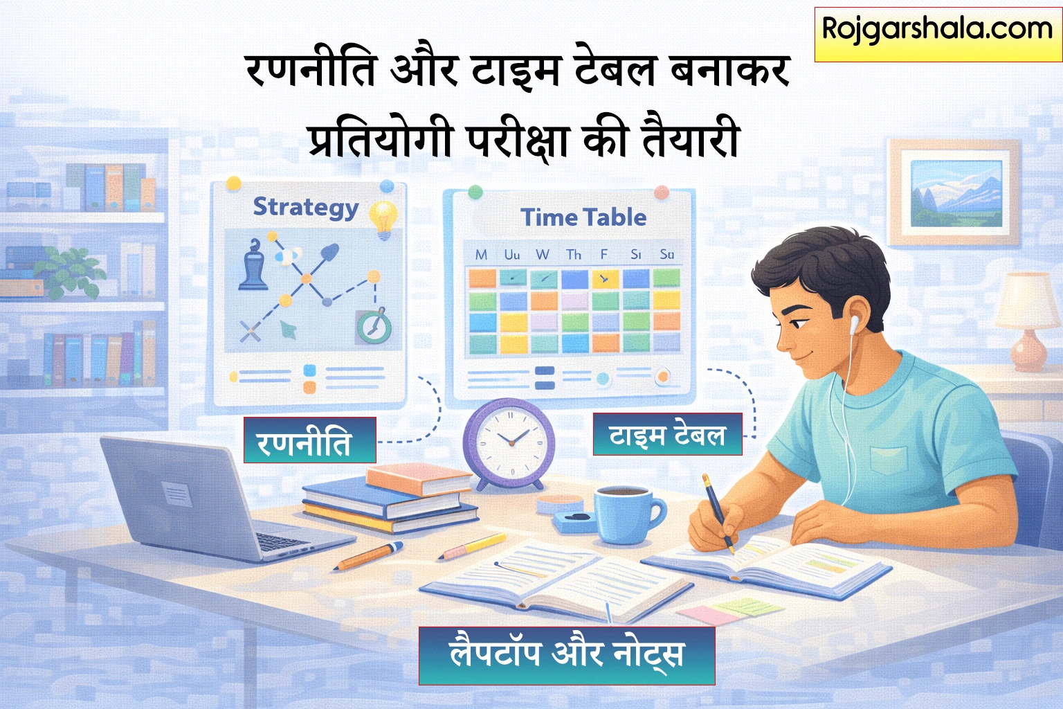 90 दिनों की रणनीति: प्रतियोगी परीक्षा में सफलता का Tested Formula